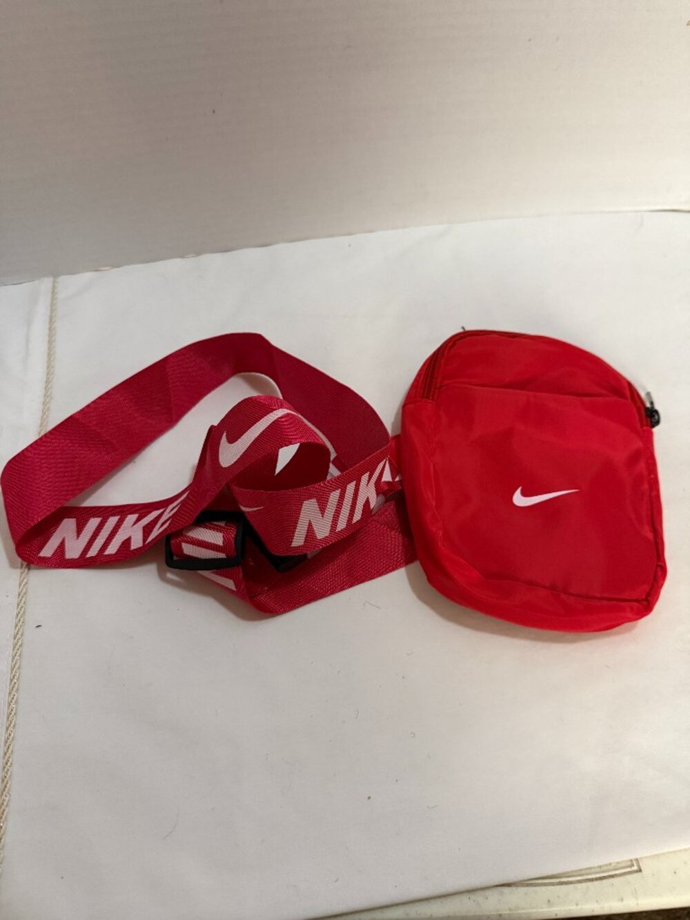 Nike Red Heritage Cross-Body Bag
